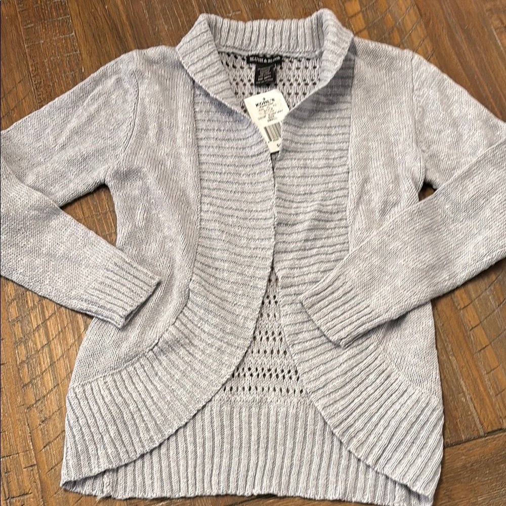 NWT - Blush & Bloom Grey Cardigan